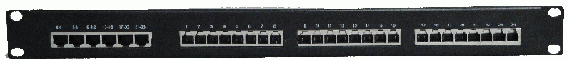 PT2400 Rack Mounted 24-Port-RJ11 Protected Distribution Panel