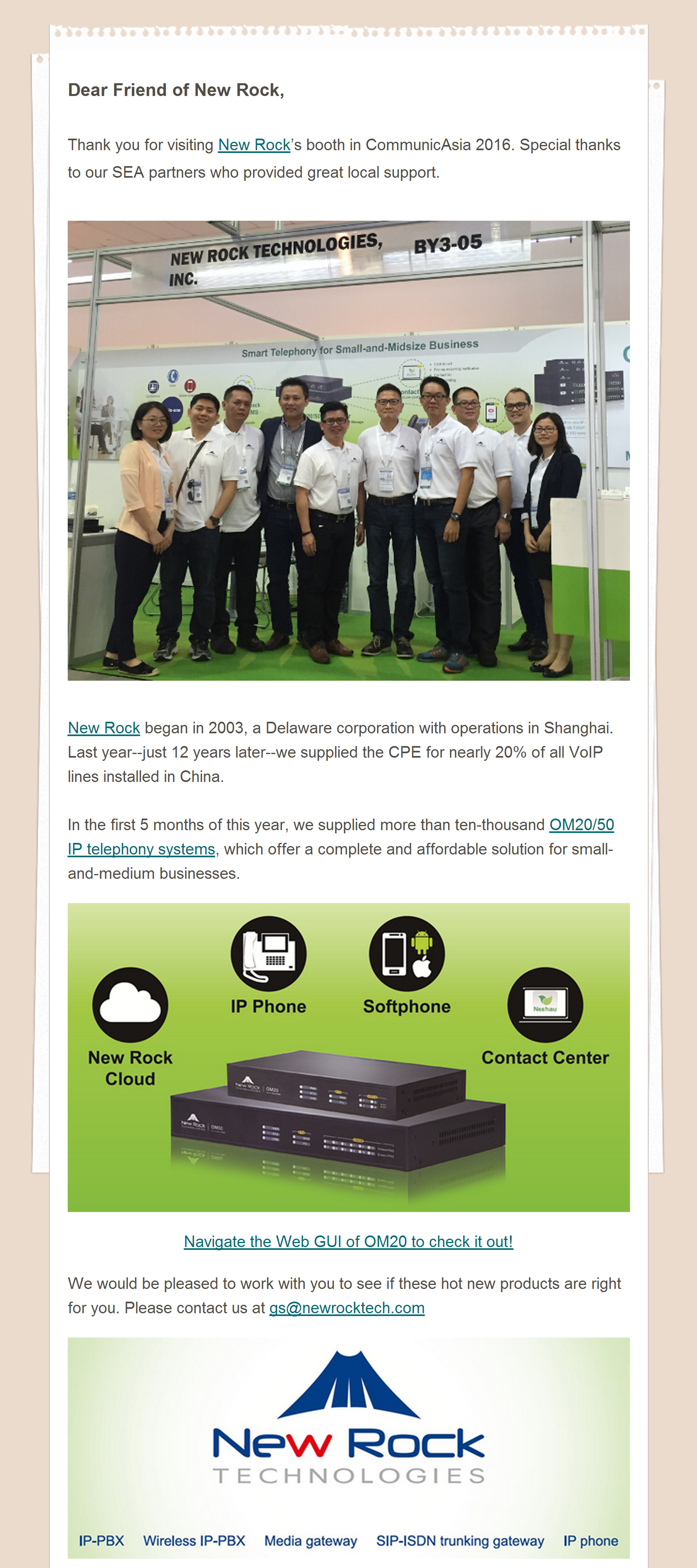  New Rock in Communic Asia 2016