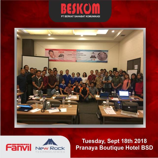 Channel Pertner Meeting & Training Fanvil - New Rock 2018