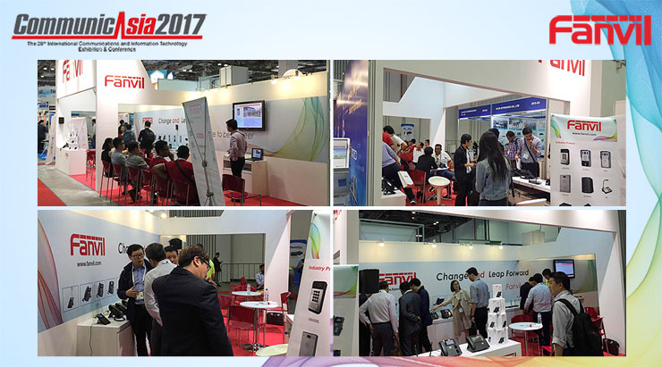 Fanvil 2017 CommunicAsia Exhibtion Ended Successfully