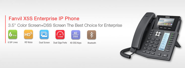 Fanvil announced New X5S IP Phone with Intelligent DSS Key-mapping LCD display for Enterprise Applications